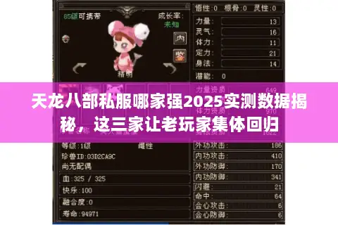 天龙八部私服哪家强2025实测数据揭秘,这三家让老玩家集体回归 天龙八部私服哪家强2025实测数据揭秘,这三家让老玩家集体回归