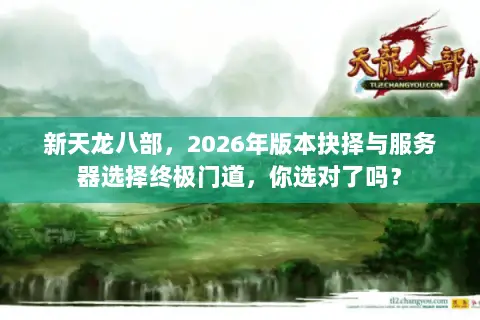 新天龙八部，2026年版本抉择与服务器选择终极门道，你选对了吗？