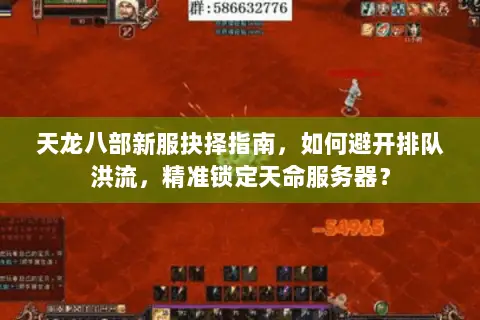 天龙八部新服抉择指南，如何避开排队洪流，精准锁定天命服务器？