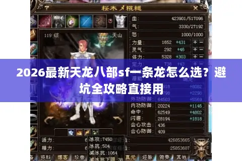 2026最新天龙八部sf一条龙怎么选?避坑全攻略直接用 2026最新天龙八部sf一条龙怎么选?避坑全攻略直接用