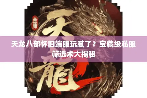 天龙八部怀旧端服玩腻了？宝藏级私服筛选术大揭秘