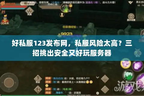 好私服123发布网,私服风险太高?三招挑出安全又好玩服务器 好私服123发布网,私服风险太高?三招挑出安全又好玩服务器