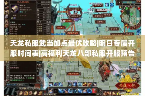 天龙私服武当加点最优攻略|明日专属开服时间表|高福利天龙八部私服开服预告 天龙私服武当加点最优攻略|明日专属开服时间表|高福利天龙八部私服开服预告