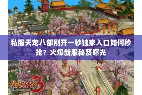 私服天龙八部刚开一秒独家入口如何秒抢?火爆新服秘笈曝光 私服天龙八部刚开一秒独家入口如何秒抢?火爆新服秘笈曝光
