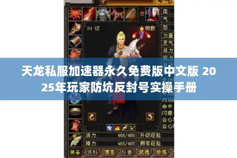 天龙私服加速器永久免费版中文版 2025年玩家防坑反封号实操手册