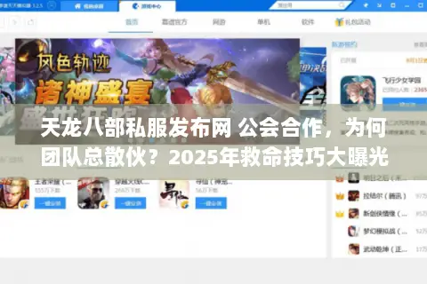 天龙八部私服发布网 公会合作，为何团队总散伙？2025年救命技巧大曝光