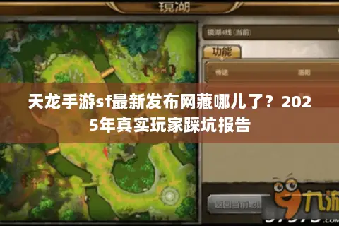 天龙手游sf最新发布网藏哪儿了?2025年真实玩家踩坑报告 天龙手游sf最新发布网藏哪儿了?2025年真实玩家踩坑报告