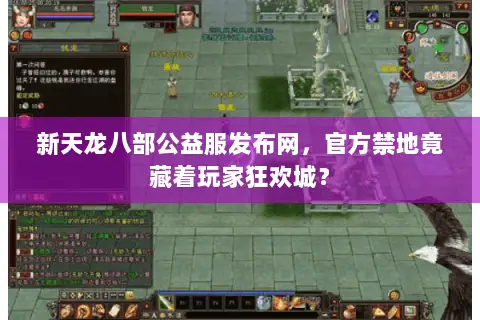 新天龙八部公益服发布网，官方禁地竟藏着玩家狂欢城？