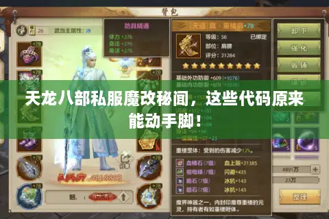 天龙八部私服魔改秘闻，这些代码原来能动手脚！