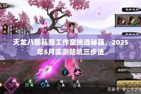 天龙八部私服工作室挑选秘籍,2025年5月实测防坑三步法 天龙八部私服工作室挑选秘籍,2025年5月实测防坑三步法