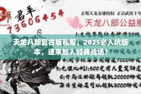 天龙八部复古版私服,2025必入坑版本,速来加入经典战场! 天龙八部复古版私服,2025必入坑版本,速来加入经典战场!