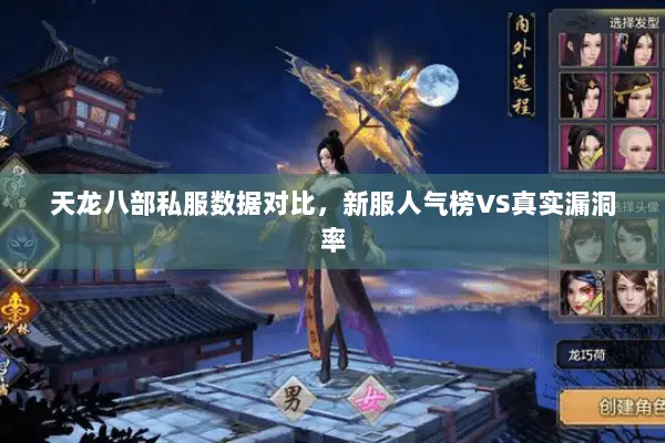 天龙八部私服数据对比，新服人气榜VS真实漏洞率