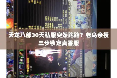 天龙八部30天私服突然跑路?老鸟亲授三步锁定真香服 天龙八部30天私服突然跑路?老鸟亲授三步锁定真香服
