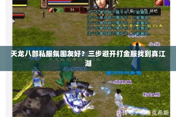 天龙八部私服氛围友好？三步避开打金服找到真江湖
