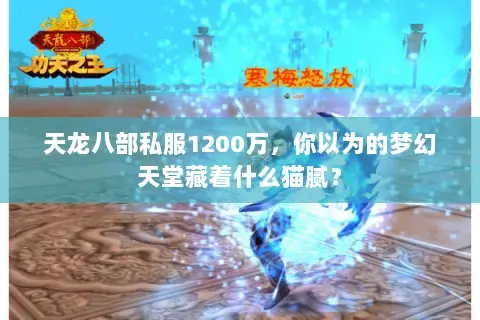 天龙八部私服1200万,你以为的梦幻天堂藏着什么猫腻? 天龙八部私服1200万,你以为的梦幻天堂藏着什么猫腻?