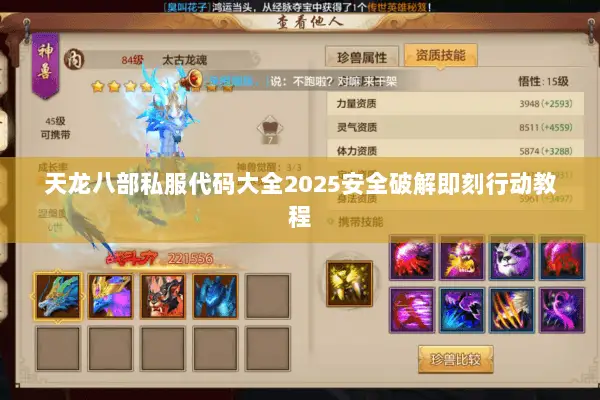 天龙八部私服代码大全2025安全破解即刻行动教程 天龙八部私服代码大全2025安全破解即刻行动教程