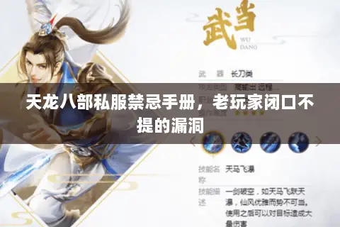 天龙八部私服禁忌手册,老玩家闭口不提的漏洞 天龙八部私服禁忌手册,老玩家闭口不提的漏洞