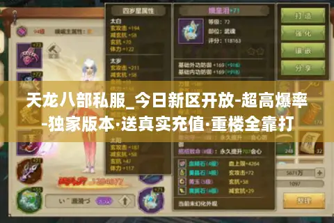 天龙八部私服_今日新区开放-超高爆率-独家版本·送真实充值·重楼全靠打 天龙八部私服_今日新区开放-超高爆率-独家版本·送真实充值·重楼全靠打