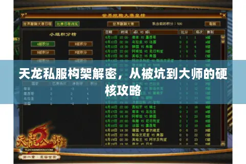 天龙私服构架解密,从被坑到大师的硬核攻略 天龙私服构架解密,从被坑到大师的硬核攻略