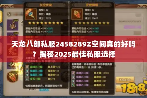 天龙八部私服2458289Z空间真的好吗?揭秘2025最佳私服选择 天龙八部私服2458289Z空间真的好吗?揭秘2025最佳私服选择