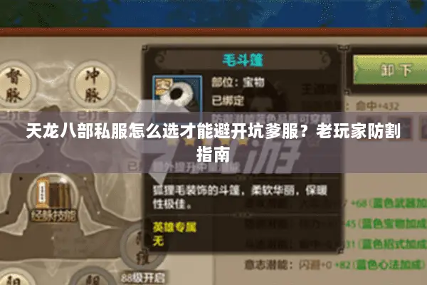 天龙八部私服怎么选才能避开坑爹服?老玩家防割指南 天龙八部私服怎么选才能避开坑爹服?老玩家防割指南