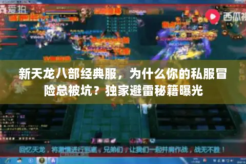 新天龙八部经典服，为什么你的私服冒险总被坑？独家避雷秘籍曝光