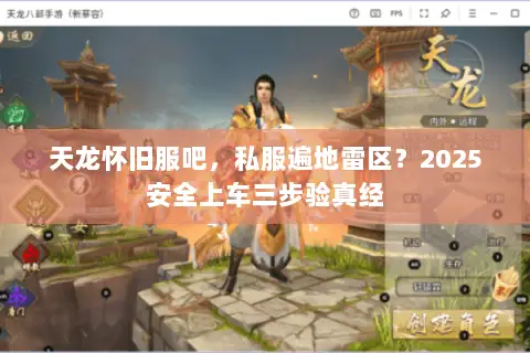 天龙怀旧服吧，私服遍地雷区？2025安全上车三步验真经