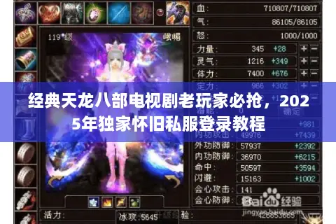 经典天龙八部电视剧老玩家必抢,2025年独家怀旧私服登录教程 经典天龙八部电视剧老玩家必抢,2025年独家怀旧私服登录教程
