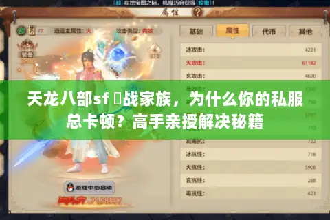 天龙八部sf 龍战家族,为什么你的私服总卡顿?高手亲授解决秘籍 天龙八部sf 龍战家族,为什么你的私服总卡顿?高手亲授解决秘籍