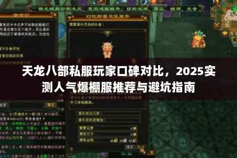 天龙八部私服玩家口碑对比，2025实测人气爆棚服推荐与避坑指南