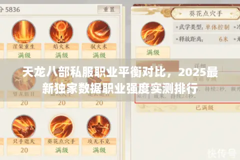 天龙八部私服职业平衡对比,2025最新独家数据职业强度实测排行 天龙八部私服职业平衡对比,2025最新独家数据职业强度实测排行