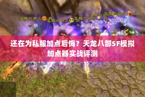 还在为私服加点后悔?天龙八部SF模拟加点器实战评测 还在为私服加点后悔?天龙八部SF模拟加点器实战评测