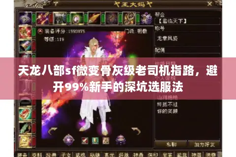 天龙八部sf微变骨灰级老司机指路,避开99%新手的深坑选服法 天龙八部sf微变骨灰级老司机指路,避开99%新手的深坑选服法