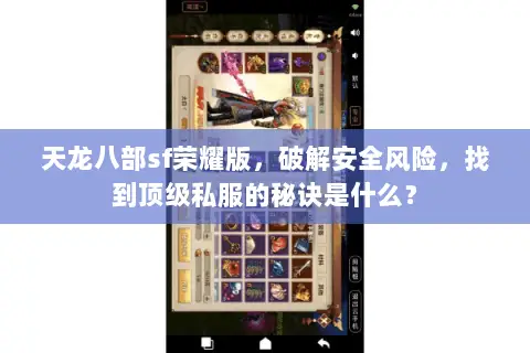 天龙八部sf荣耀版，破解安全风险，找到顶级私服的秘诀是什么？