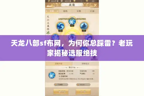 天龙八部sf布网,为何你总踩雷?老玩家揭秘选服绝技 天龙八部sf布网,为何你总踩雷?老玩家揭秘选服绝技
