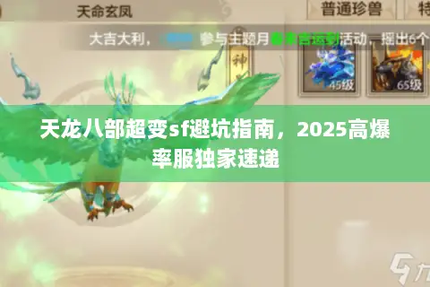 天龙八部超变sf避坑指南,2025高爆率服独家速递 天龙八部超变sf避坑指南,2025高爆率服独家速递