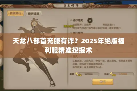 天龙八部首充服有诈?2025年绝版福利服精准挖掘术 天龙八部首充服有诈?2025年绝版福利服精准挖掘术