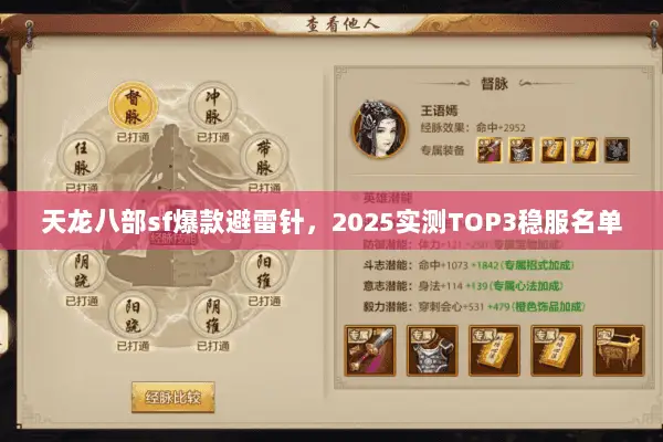 天龙八部sf爆款避雷针,2025实测TOP3稳服名单 天龙八部sf爆款避雷针,2025实测TOP3稳服名单