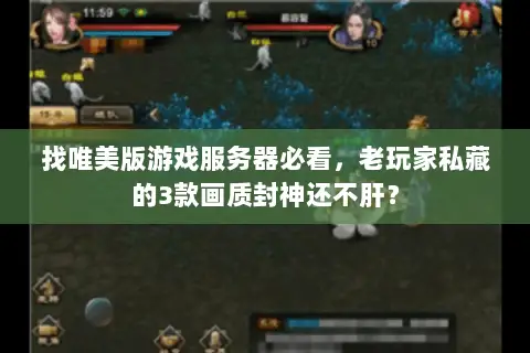 找唯美版游戏服务器必看,老玩家私藏的3款画质封神还不肝? 找唯美版游戏服务器必看,老玩家私藏的3款画质封神还不肝?
