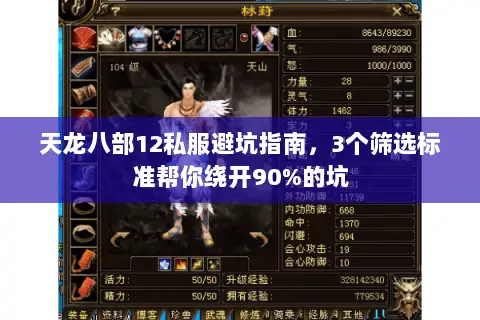 天龙八部12私服避坑指南，3个筛选标准帮你绕开90%的坑