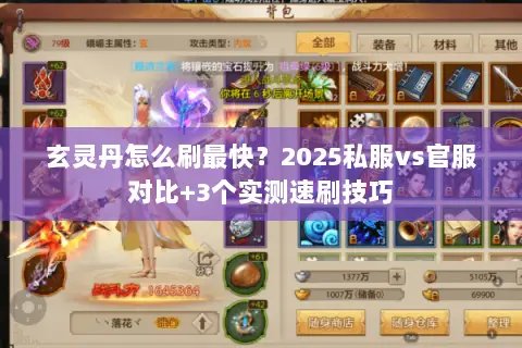玄灵丹怎么刷最快?2025私服vs官服对比+3个实测速刷技巧 玄灵丹怎么刷最快?2025私服vs官服对比+3个实测速刷技巧