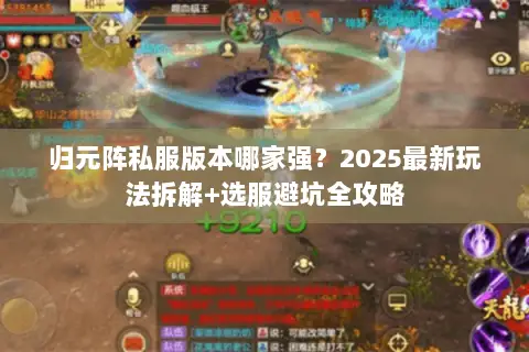 归元阵私服版本哪家强?2025最新玩法拆解+选服避坑全攻略 归元阵私服版本哪家强?2025最新玩法拆解+选服避坑全攻略