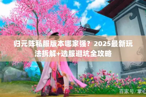 归元阵私服版本哪家强?2025最新玩法拆解+选服避坑全攻略 归元阵私服版本哪家强?2025最新玩法拆解+选服避坑全攻略