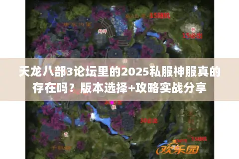 天龙八部3论坛里的2025私服神服真的存在吗？版本选择+攻略实战分享