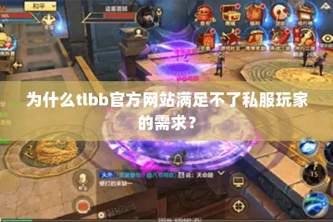 为什么tlbb官方网站满足不了私服玩家的需求？