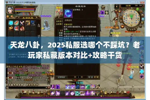 天龙八卦，2025私服选哪个不踩坑？老玩家私藏版本对比+攻略干货