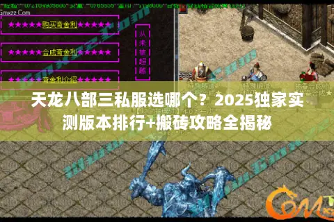 天龙八部三私服选哪个?2025独家实测版本排行+搬砖攻略全揭秘 天龙八部三私服选哪个?2025独家实测版本排行+搬砖攻略全揭秘