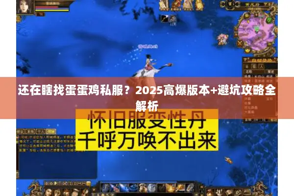 还在瞎找蛋蛋鸡私服？2025高爆版本+避坑攻略全解析