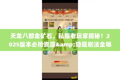 天龙八部金矿石，私服老玩家揭秘！2025版本必抢资源&隐藏刷法全曝光？