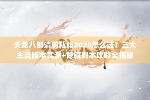 天龙八部清羽私服2025怎么选?三大主流版本实测+隐藏副本攻略全揭秘 天龙八部清羽私服2025怎么选?三大主流版本实测+隐藏副本攻略全揭秘